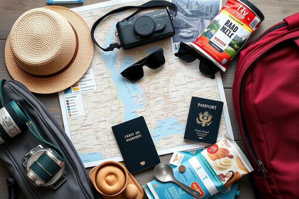 road-trip packing food & stops — Road-Trip Packing Food & Stops (the finished result)