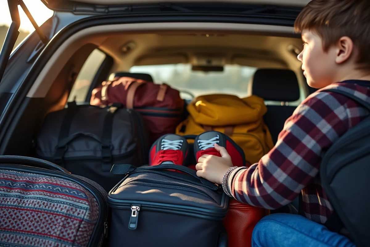 road trip packing with kids family printable — Road Trip Packing With Kids Family Printable (step by step)